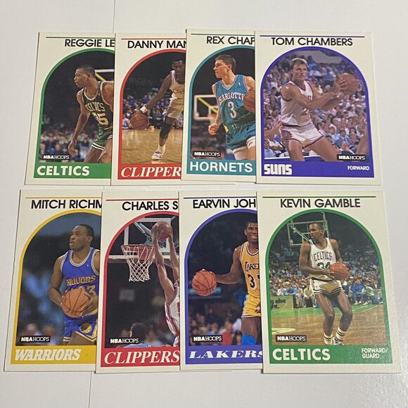 Vintage 1989 - 1990 NBA Hoops Basketball Card Lot 28 Cards ALL STARS - Picture 2 of 6